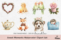 Sweet Moments Clipart Bundle Set - CraftNest - Digital Crafting and Art