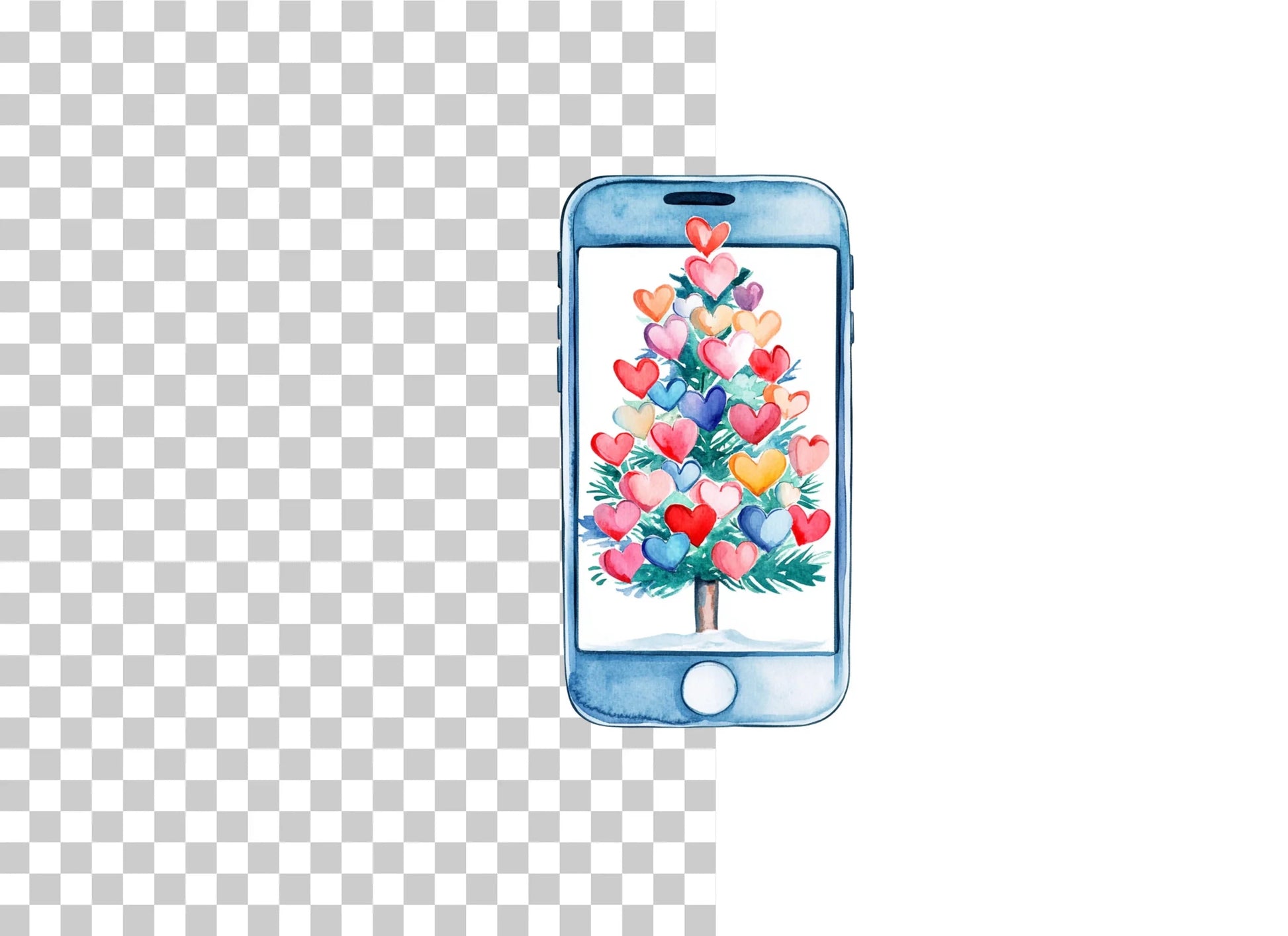 Phone and Tree Clipart Bundle - CraftNest - Digital Crafting and Art