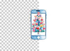 Phone and Tree Clipart Bundle - CraftNest - Digital Crafting and Art