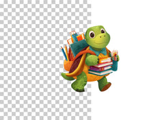 Turtle School Clipart Bundle - CraftNest - Digital Crafting and Art