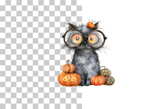 Halloween Cute Animals Spooky Clipart Bundle - CraftNest - Digital Crafting and Art