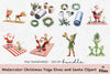 Christmas Yoga Elves & Santa Clipart Bundle