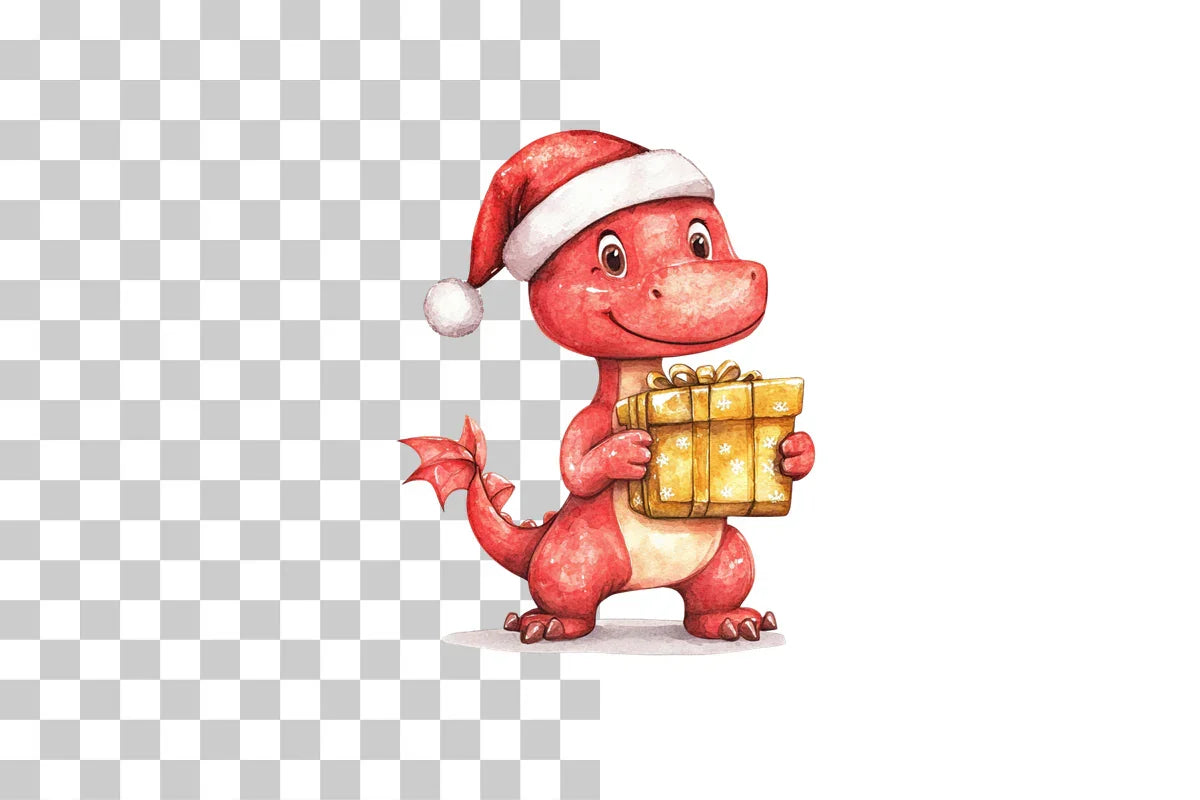 Holiday Dinosaur Clipart Bundle - CraftNest - Digital Crafting and Art