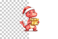 Holiday Dinosaur Clipart Bundle - CraftNest - Digital Crafting and Art