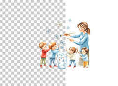 Holiday Family Clipart Bundle - CraftNest - Digital Crafting and Art