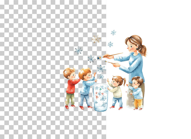 Holiday Family Clipart Bundle - CraftNest - Digital Crafting and Art