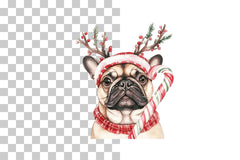 Reindeer Dog Clipart Bundle - CraftNest - Digital Crafting and Art