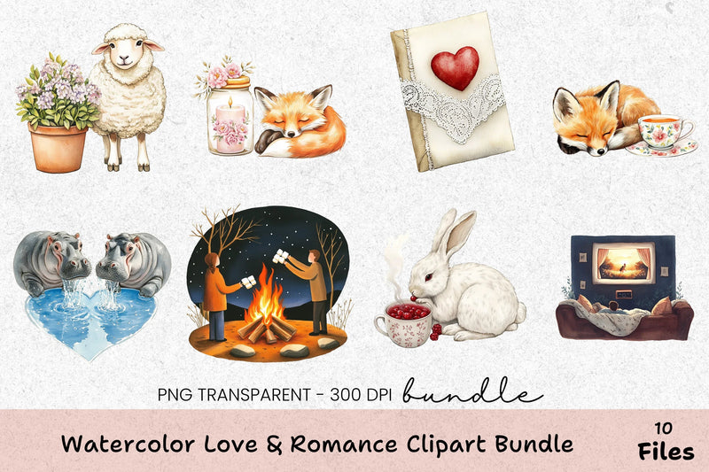 Love & Romance Clipart Bundle - CraftNest - Digital Crafting and Art