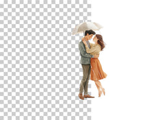 Dancing Couple in Rain Clipart Bundle - CraftNest - Digital Crafting and Art