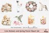 Cute Animals and Spring Floral Clipart Bundle