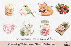 Charming Clipart Bundle Collection - CraftNest - Digital Crafting and Art