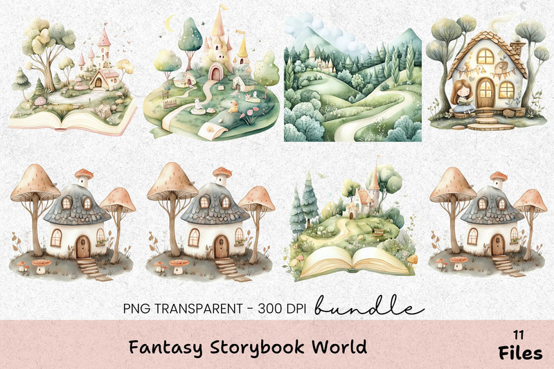 Fantasy Storybook World Clipart Bundle - CraftNest - Digital Crafting and Art