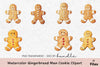 Gingerbread Man Cookie Clipart Bundle