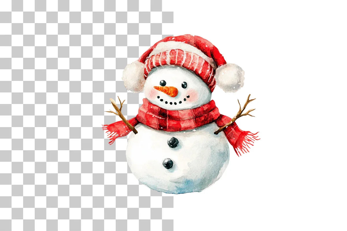 Cozy Snowman Clipart Bundle - CraftNest - Digital Crafting and Art