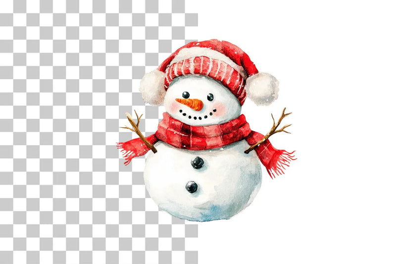 Cozy Snowman Clipart Bundle - CraftNest - Digital Crafting and Art