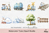 Train Clipart Bundle: Colorful Train Illustrations