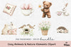 Cozy Animals & Nature Elements Clipart Bundle