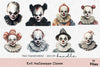 Evil Halloween Clown Clipart Bundle