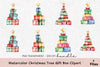 Christmas Tree Gift Box Clipart Bundle