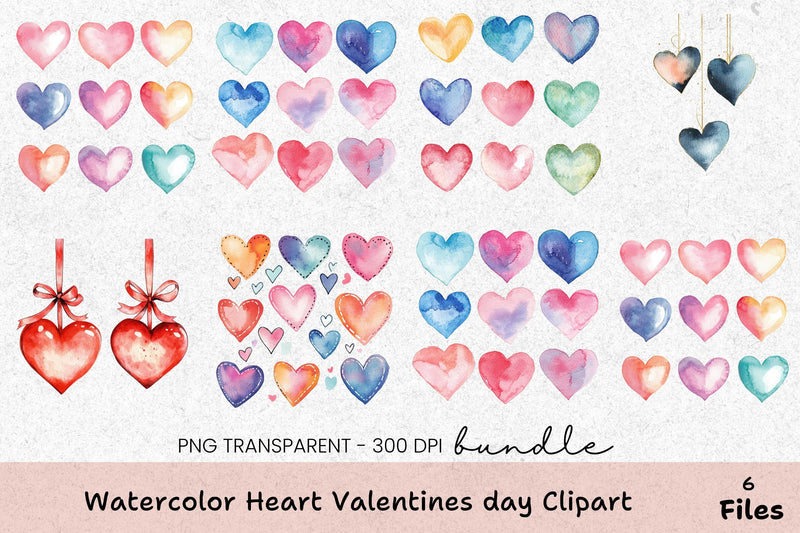 Heart Valentine's Day Clipart Bundle - CraftNest - Digital Crafting and Art