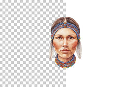 Native American Cultural Portraits Clipart Bundle - CraftNest - Digital Crafting and Art