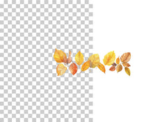 Autumn Leaves Clipart Bundle - Fall Border Designs - CraftNest - Digital Crafting and Art