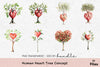 Human Heart Tree Concept Clipart Bundle