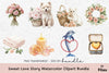 Sweet Love Story Clipart Bundle