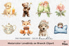 Lovebirds on Branch Clipart Bundle