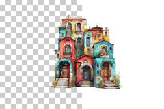 Townhouse Clipart Bundle - Etb 408 - CraftNest - Digital Crafting and Art