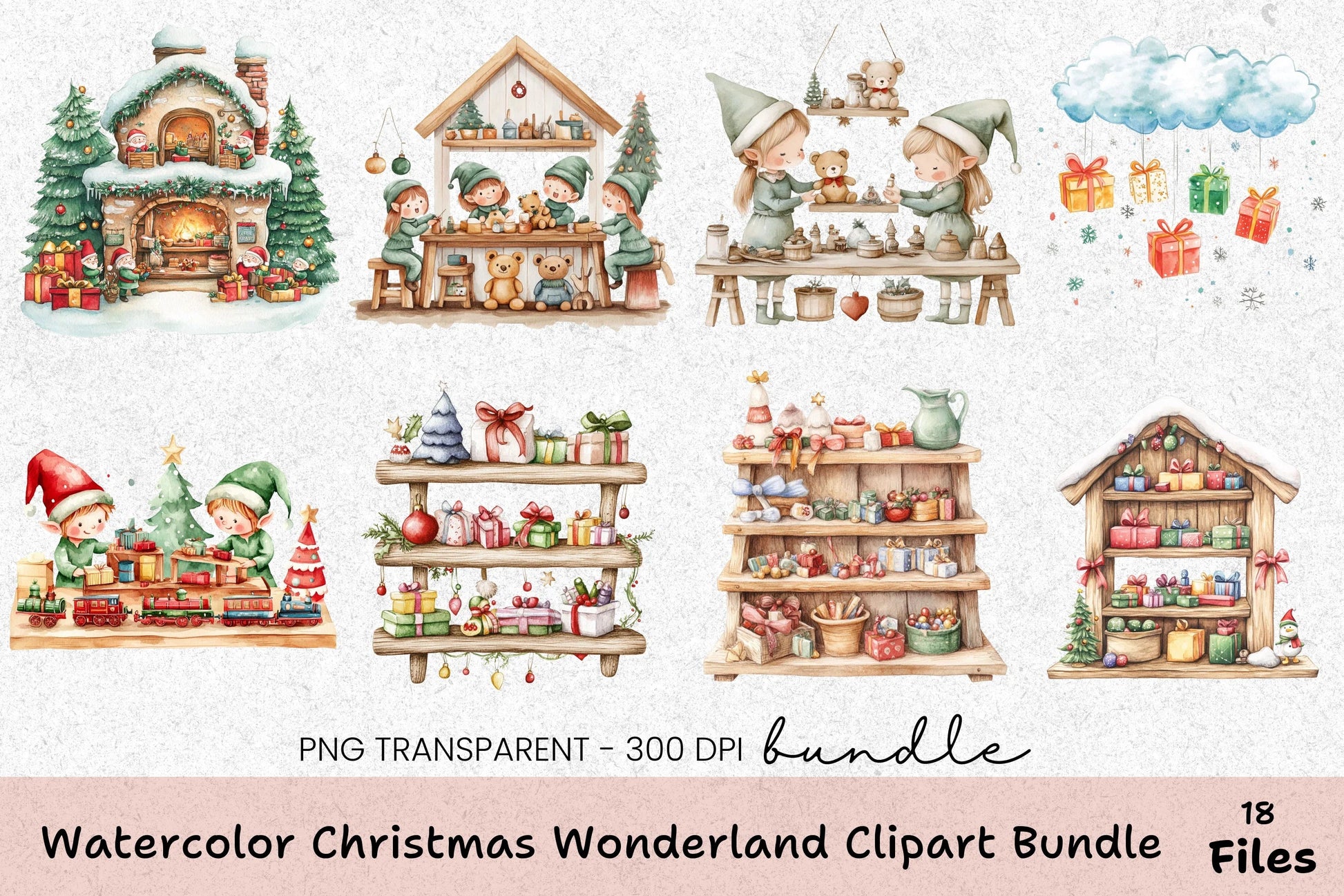 Christmas Wonderland Clipart Bundle - CraftNest - Digital Crafting and Art