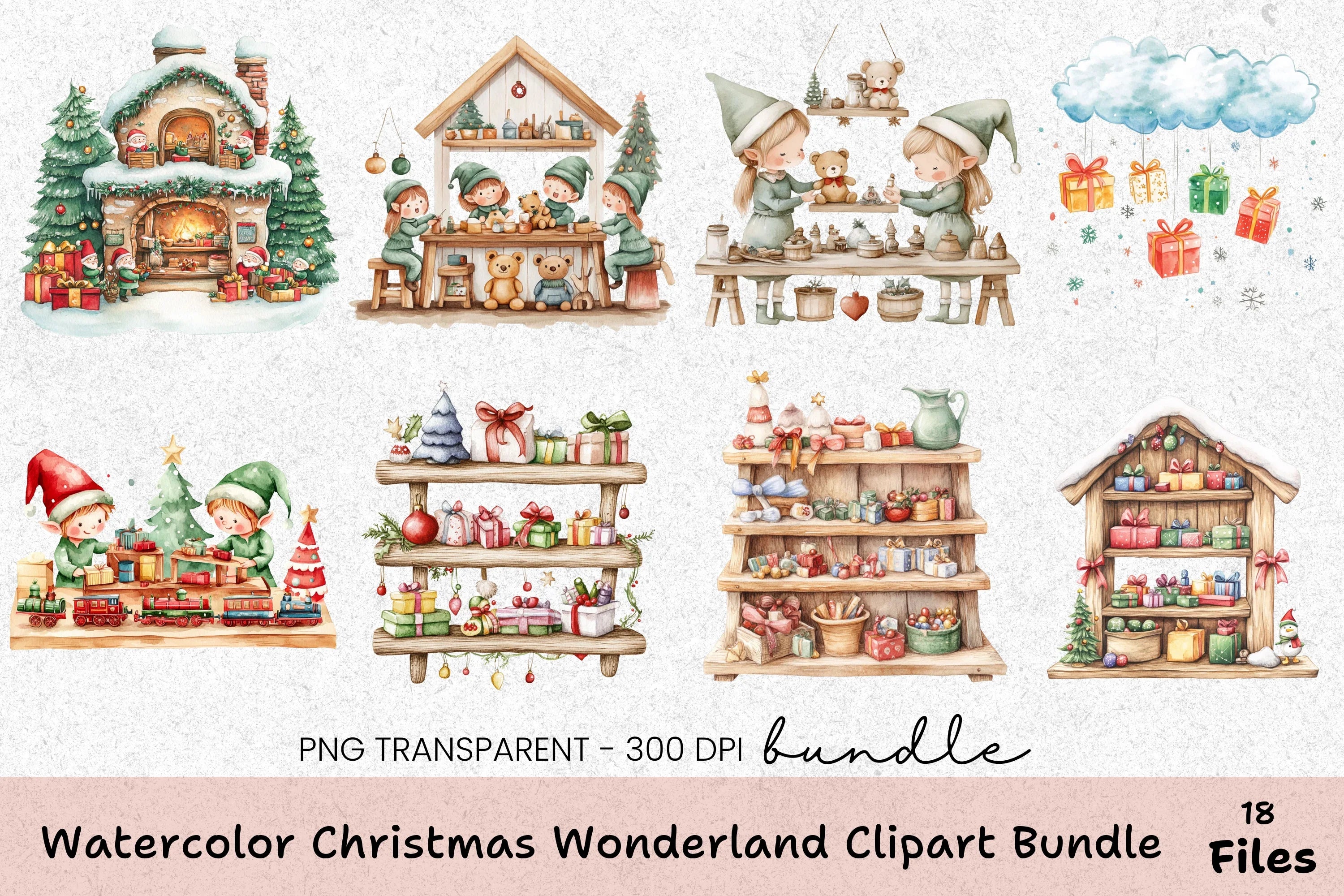 Christmas Wonderland Clipart Bundle - CraftNest - Digital Crafting and Art