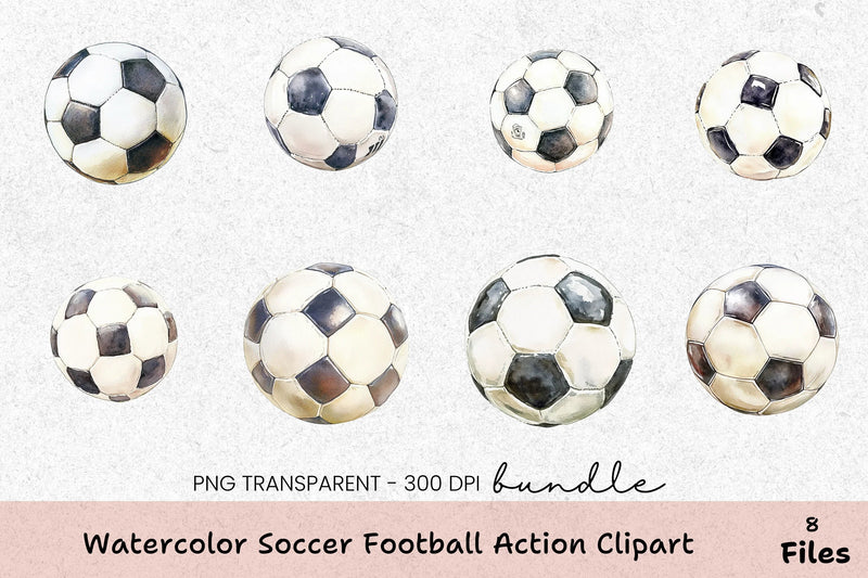 Soccer Football Action Clipart Bundle - CraftNest - Digital Crafting and Art