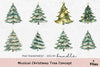 Musical Christmas Tree Concept Clipart Bundle