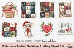 Festive Christmas Crafting Clipart Bundle - CraftNest - Digital Crafting and Art