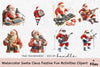Santa Claus Festive Fun Activities Clipart Bundle