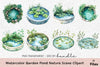 Garden Pond Nature Scene Clipart Bundle