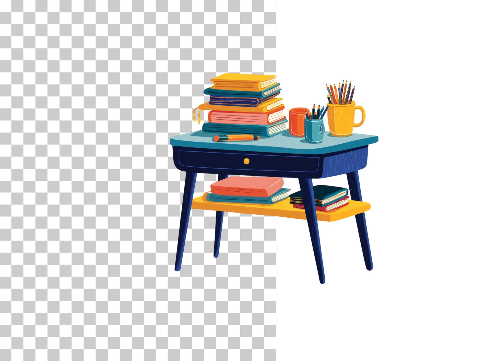 Reading Table Clipart Bundle - CraftNest - Digital Crafting and Art