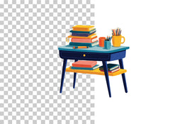 Reading Table Clipart Bundle - CraftNest - Digital Crafting and Art