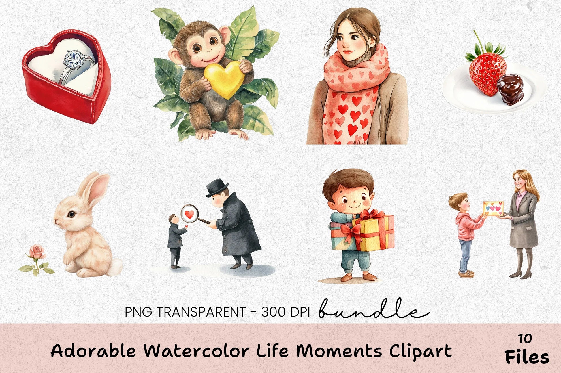 Adorable Life Moments Clipart Bundle - CraftNest - Digital Crafting and Art