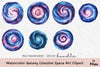 Galaxy Celestial Space Art Clipart Bundle