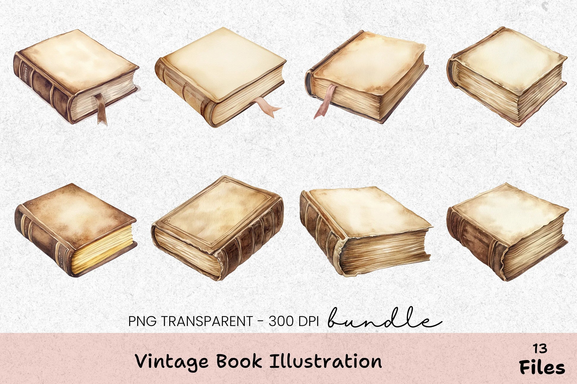 Vintage Book Illustration Clipart Bundle - CraftNest - Digital Crafting and Art