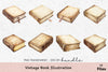 Vintage Book Illustration Clipart Bundle