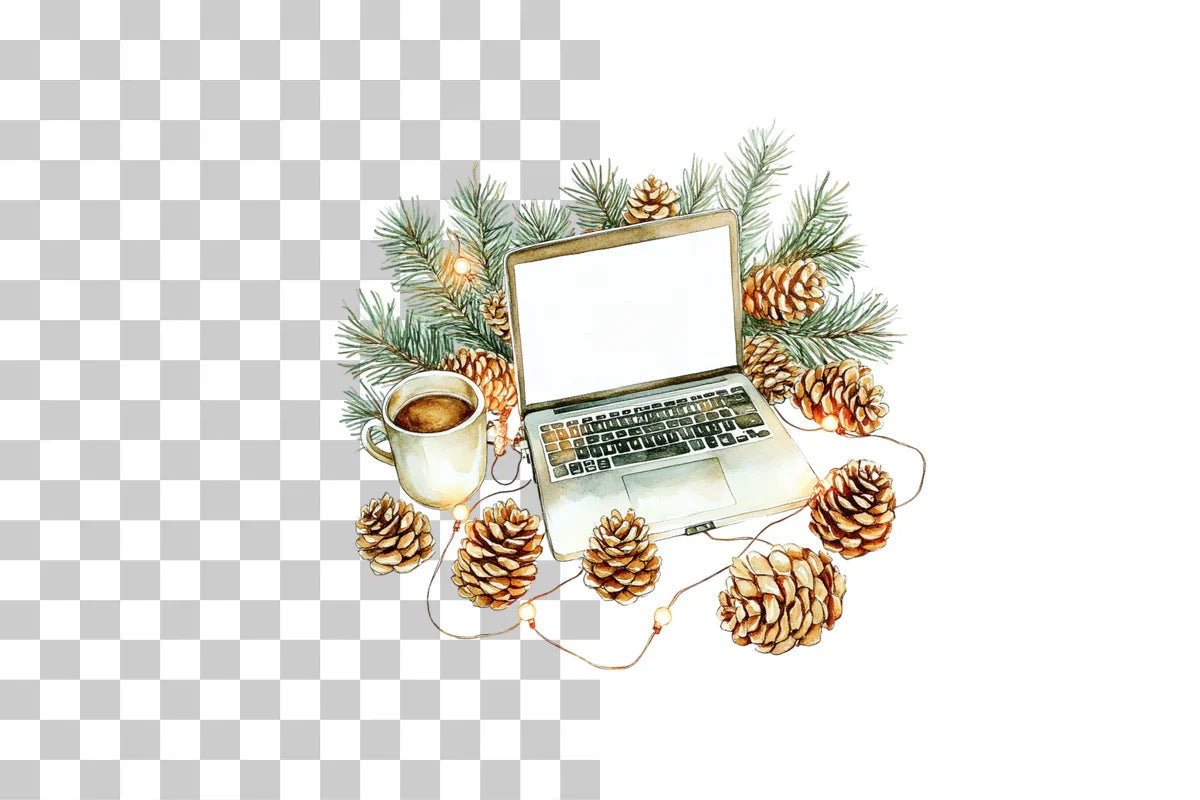 Holiday Laptop Clipart Bundle - CraftNest - Digital Crafting and Art