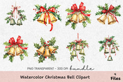 Christmas Bell Clipart Bundle - CraftNest - Digital Crafting and Art