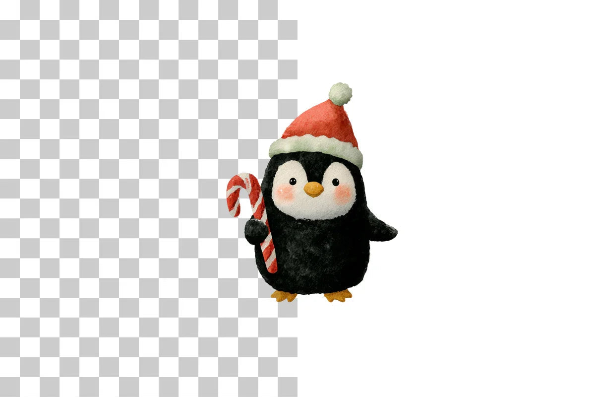 Cute Christmas Penguin Clipart Bundle - CraftNest - Digital Crafting and Art