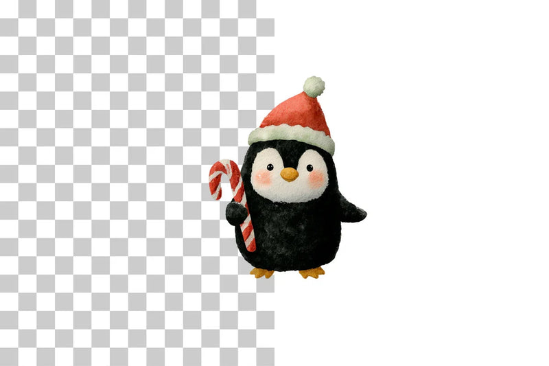 Cute Christmas Penguin Clipart Bundle - CraftNest - Digital Crafting and Art