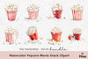Popcorn Movie Snack Clipart Bundle