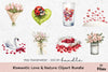 Romantic Love & Nature Clipart Bundle