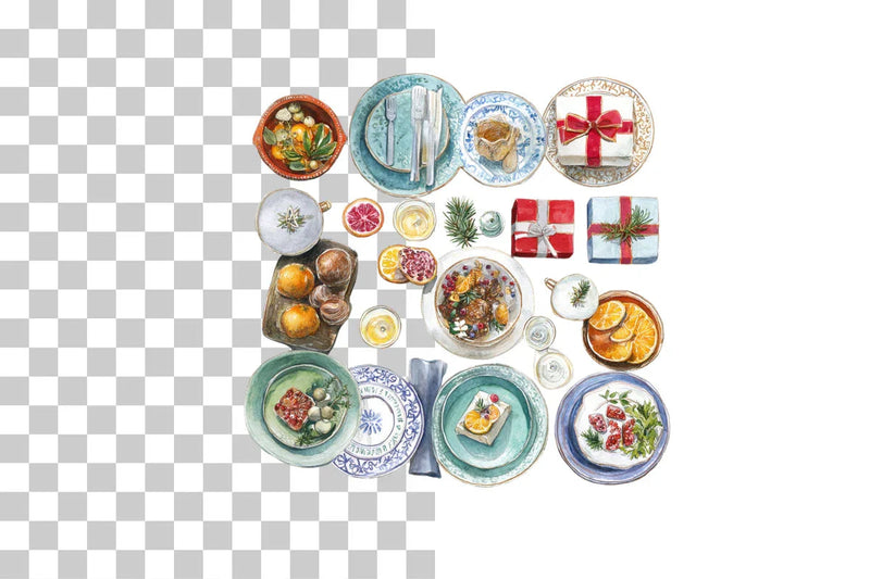 Cozy Dinner Set Clipart Bundle - CraftNest - Digital Crafting and Art